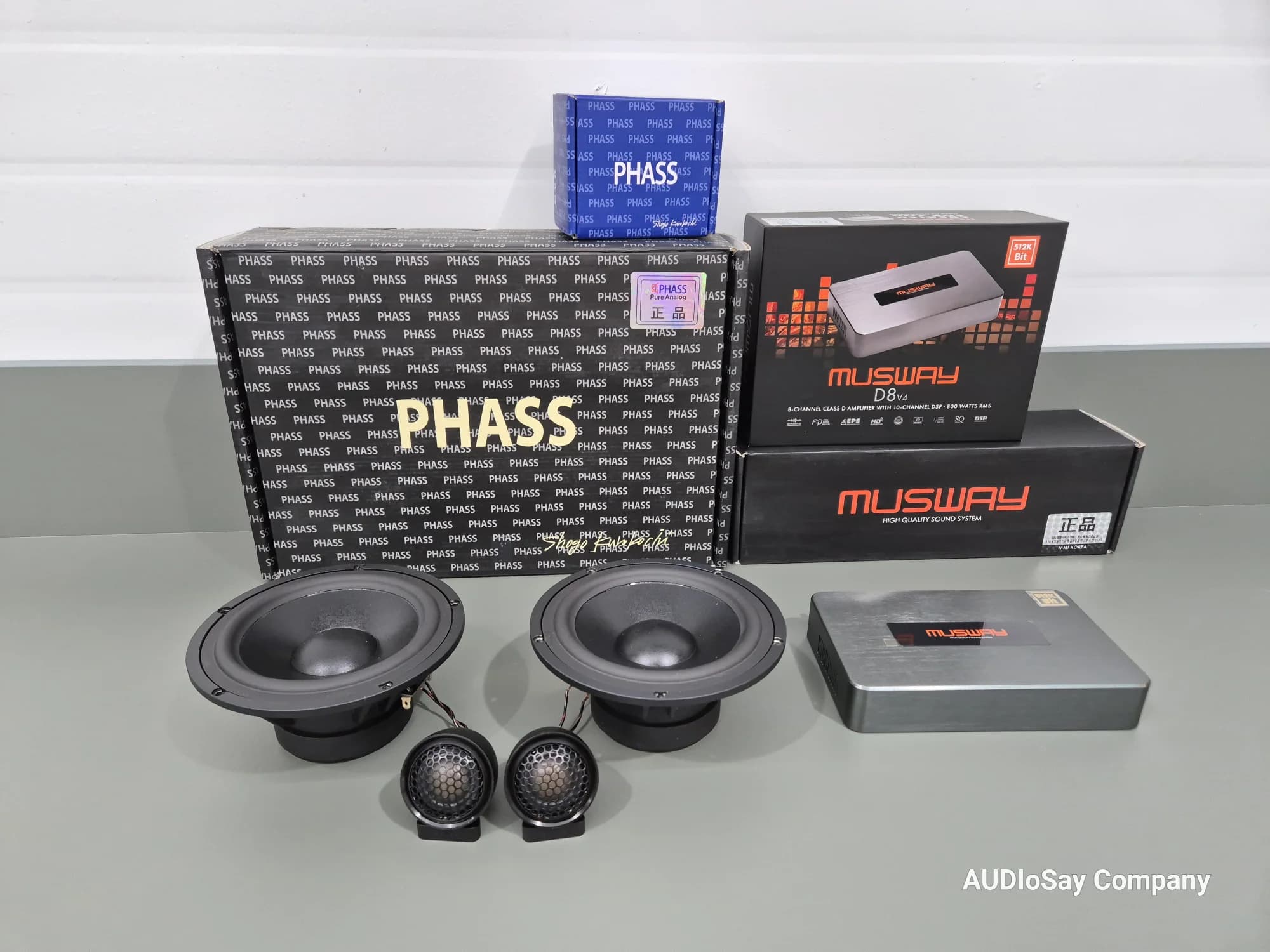 PHASS 스피커와 MUSWAY DSP 구성